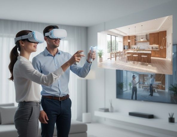3D Walkthrough Render — Living Space