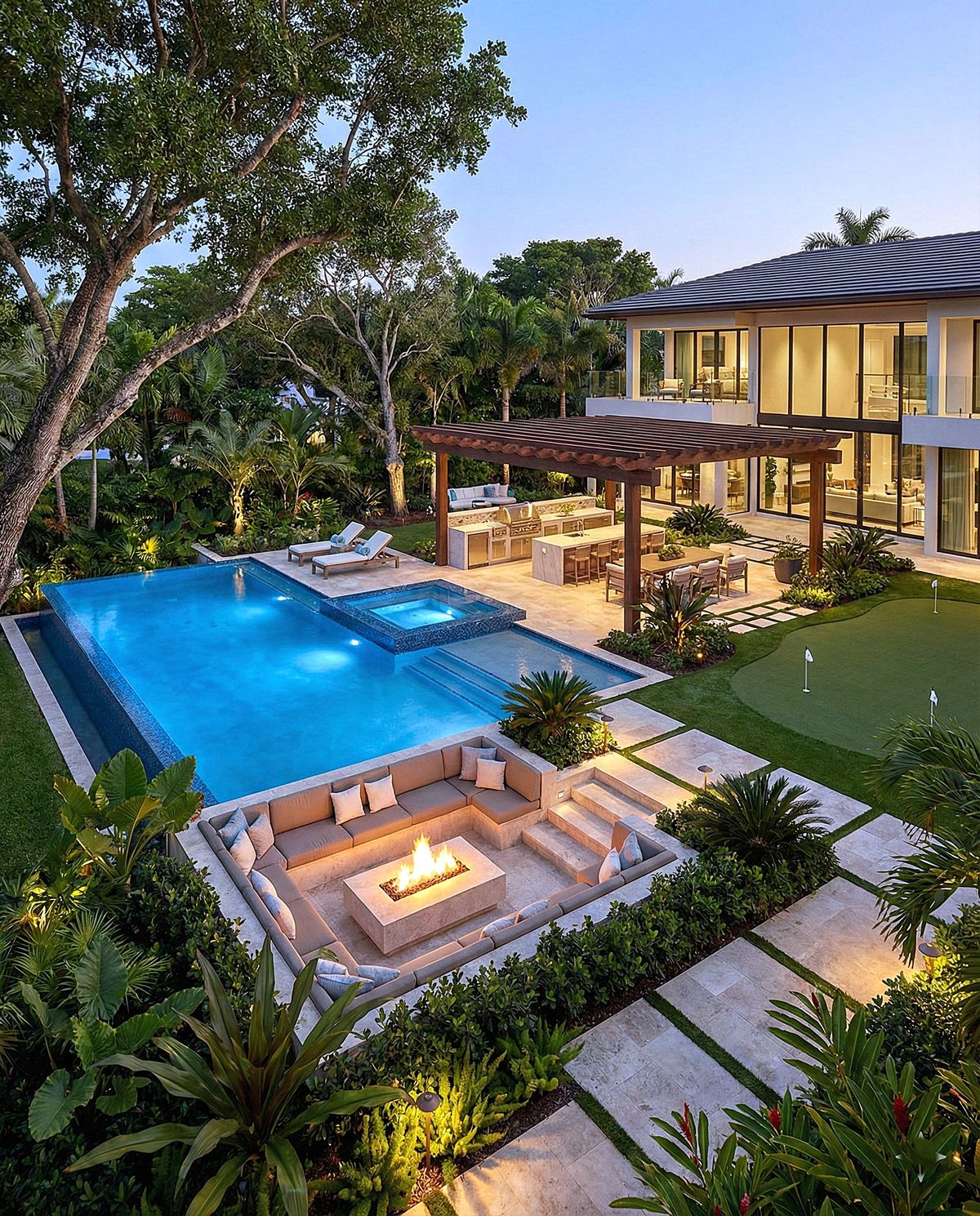 Farm House Project — Open Courtyard Retreat